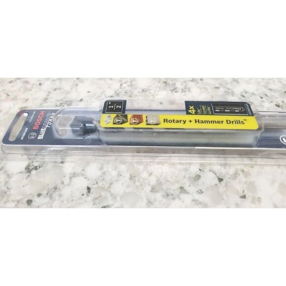 Bosch 1/2" x 6"‎ Blue Granite Turbo Concrete Hammer Drill Bit - HCBG16T - Picture 2 of 7